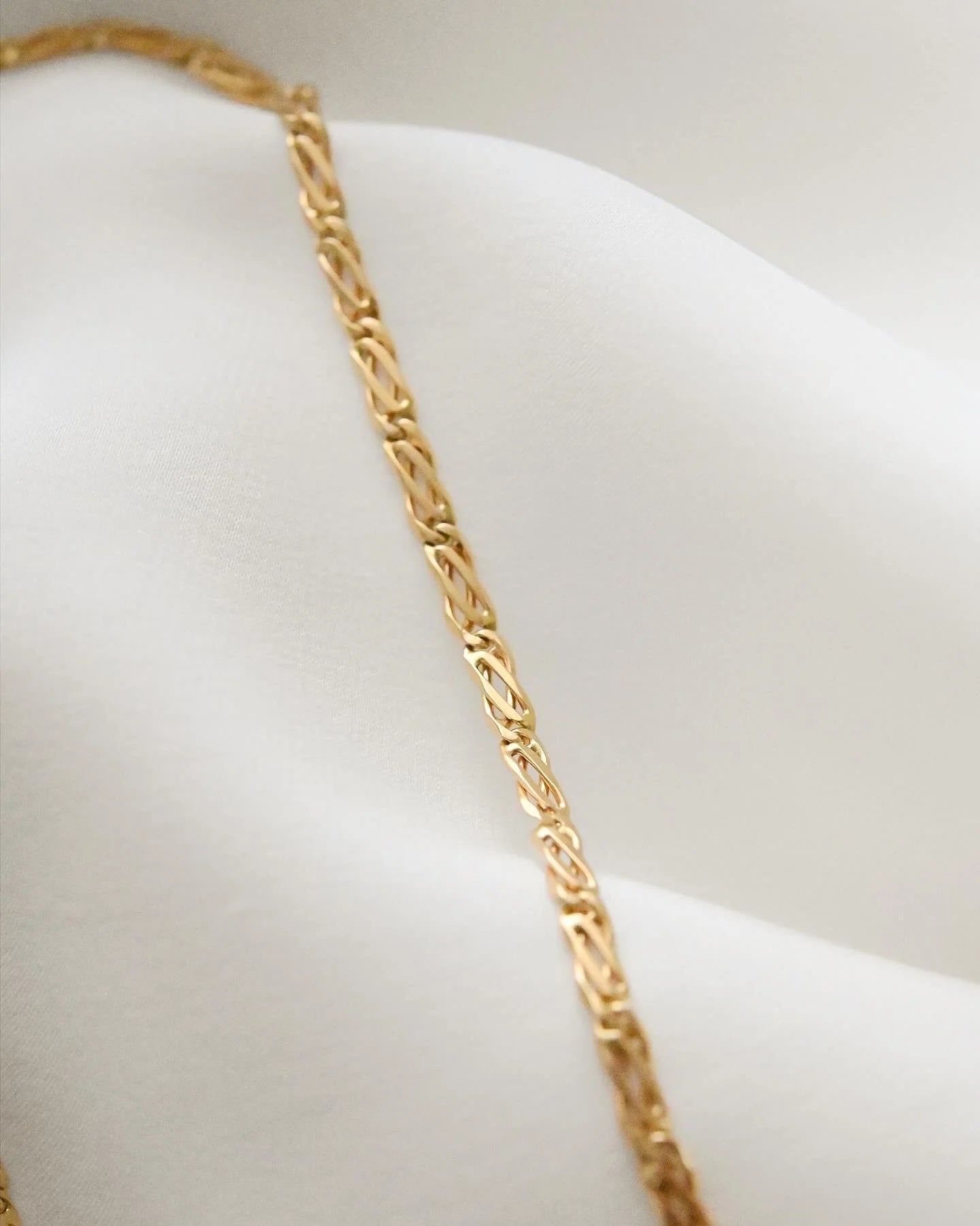 Extraordinary Rare Watch Chain Fancy Link 18K Gold 1910s