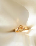 Antique Victorian Citrine Ring 20K Gold 1862