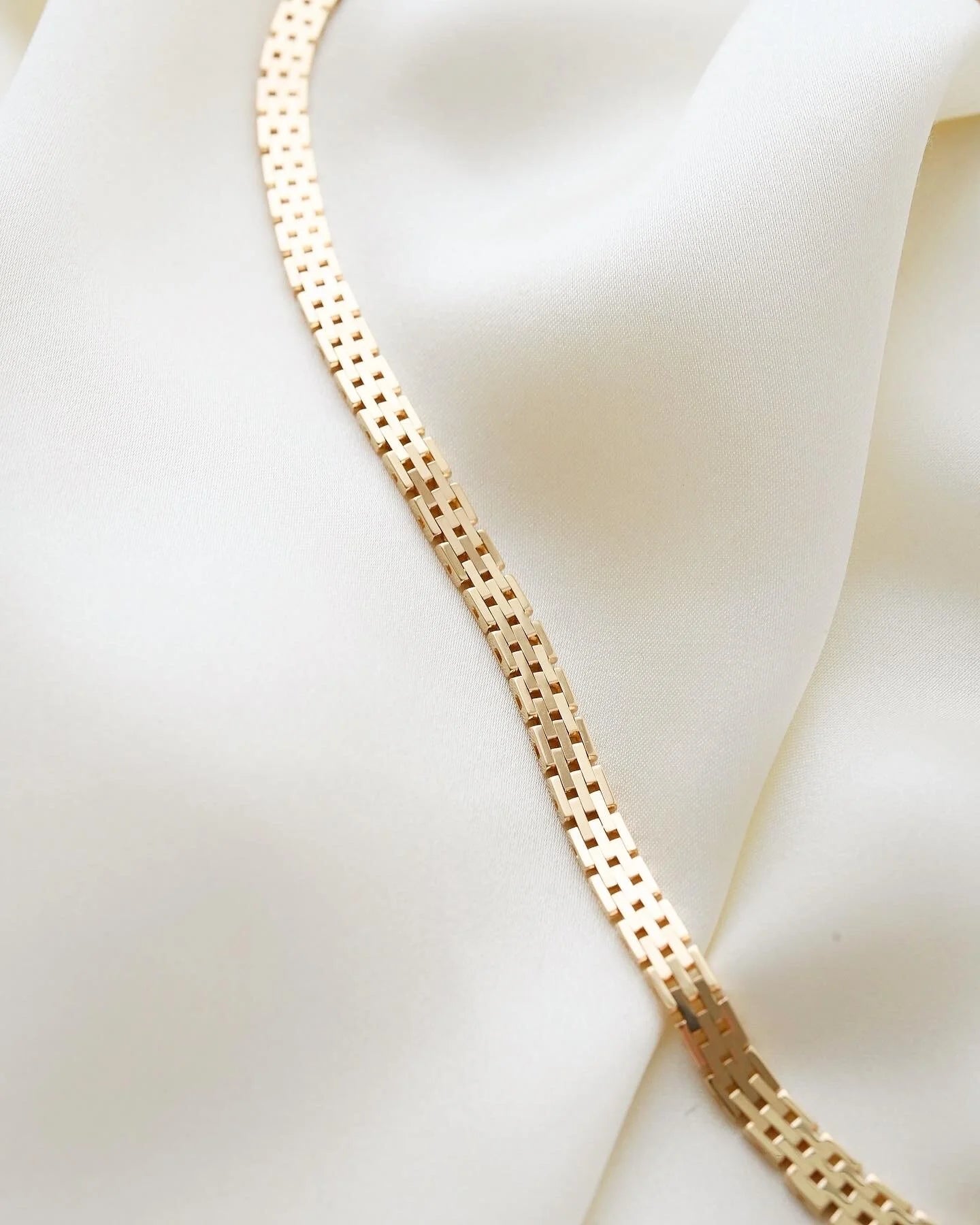 Rare Longer Danish Cleopatra Necklace 14K Gold 1960