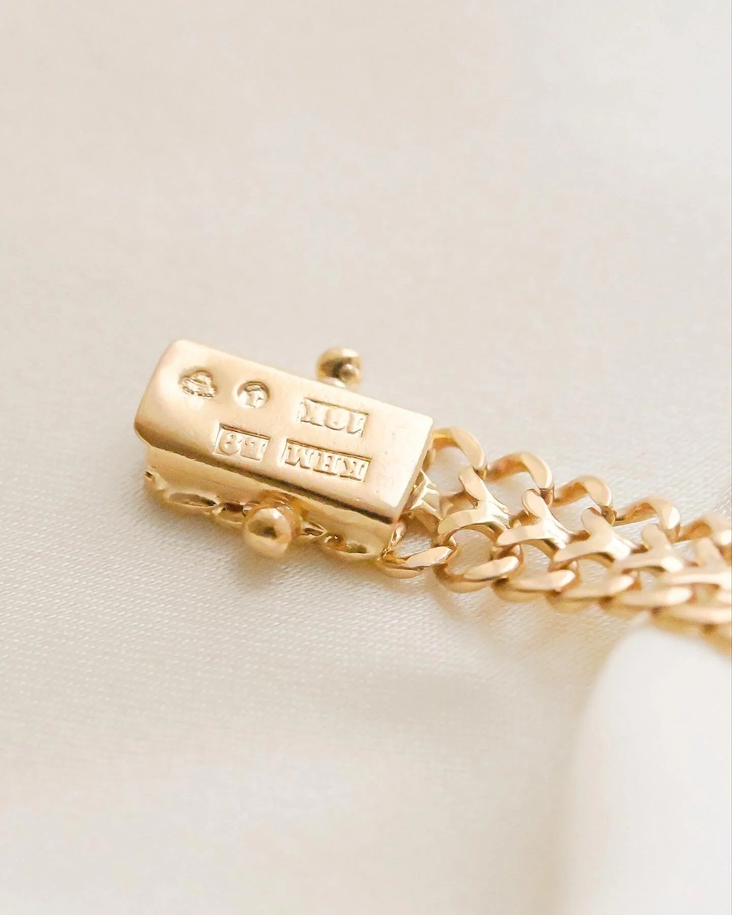 Gorg Swedish Mid Century Fox Tail Link Bracelet 18K Gold 1960