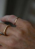 The Prettiest Little Ring 5.25 US 18K Gold Vintage 1970s