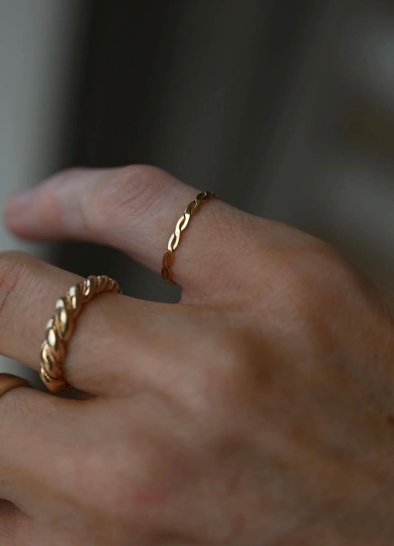 The Prettiest Little Ring 5.25 US 18K Gold Vintage 1970s