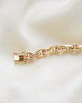 Sublime Chunky Monkey Vintage Anchor Bracelet 14K Gold
