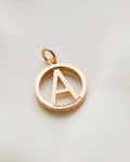 Swedish Vintage Letter A Pendant by Harry Hermansson 18K Gold 1966