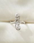 Antique Art Deco Old Cut Diamond Ring Silver and Gold