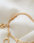 Special Good Luck Charm Bracelet 18K Gold 1950