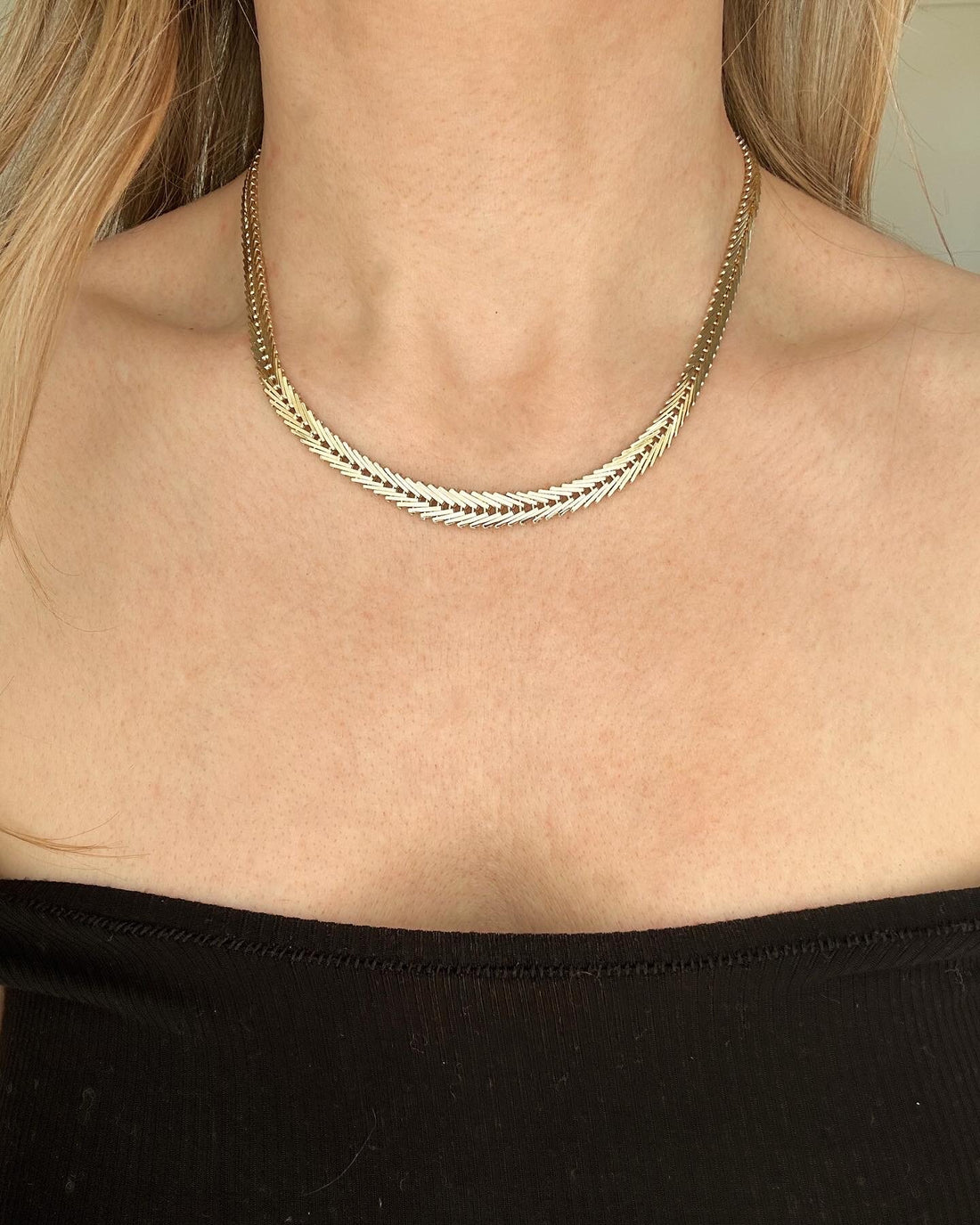 Gorgeous Danish Vintage Necklace 14K Gold