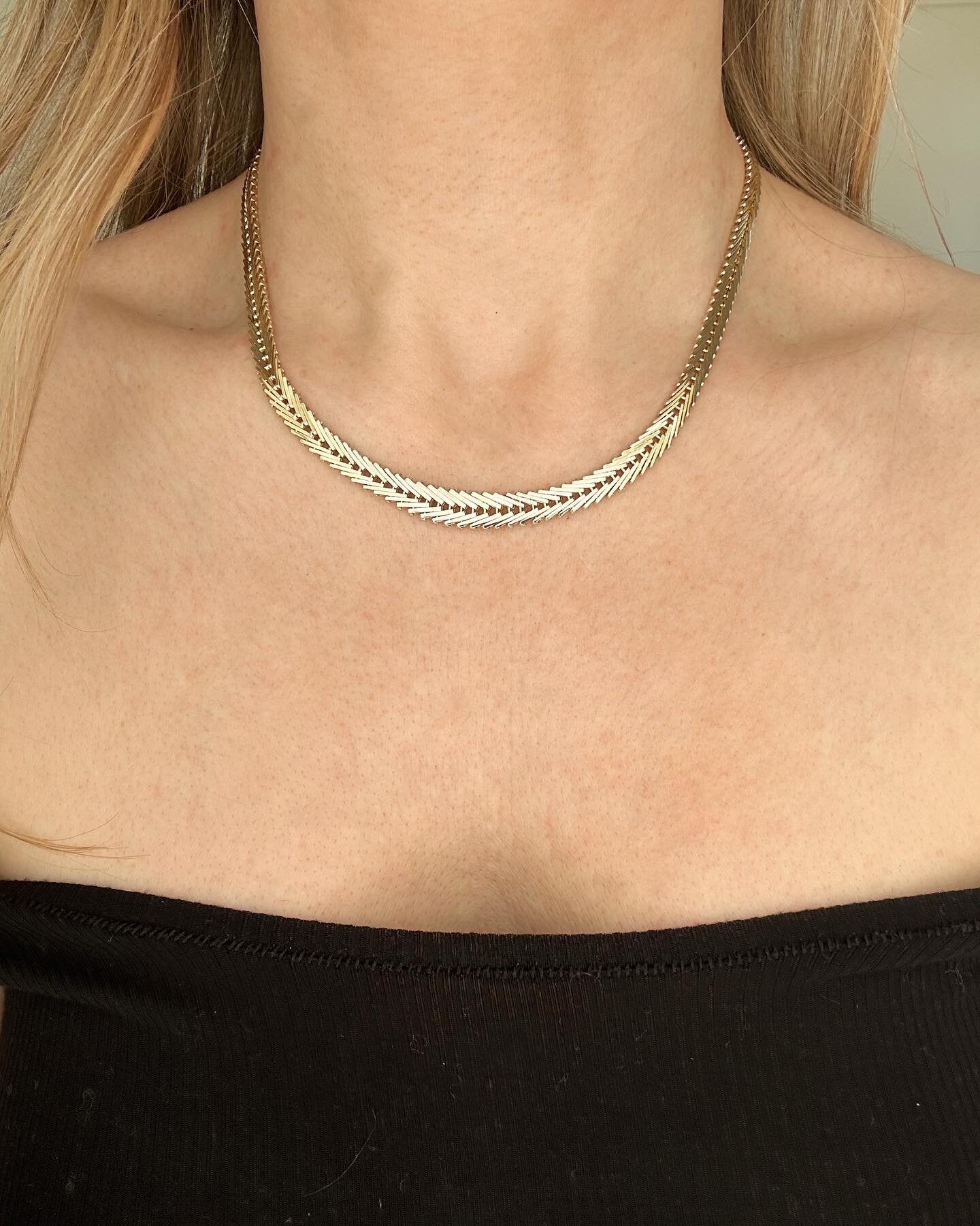 Gorgeous Danish Vintage Necklace 14K Gold