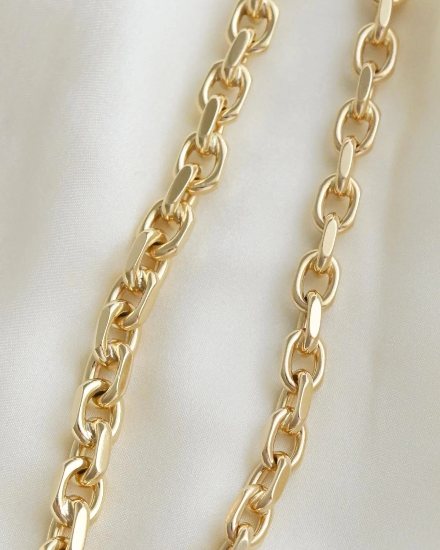 Amazing Danish Vintage Biker Link Bracelets 14K Gold