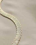 Beautiful Vintage Brick Link Bracelet 14K Gold 1960s