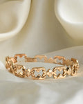 Beautiful Italian Vintage Flower Bracelet 18K Gold