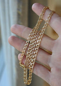 Glowing Vintage Bismarck Chain 1960 Sweden 18K Gold