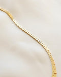 Glowing Gold Baby Brick Necklace Danish Vintage 14K Gold 1970