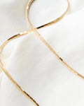 Sleek Italian Vintage Gold Necklace 18K Gold 1970s