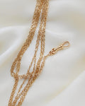 Antique 116-year-old Long Guard Chain 18K Gold 1906