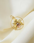 The most Perfect Orchid Pendant 18K Gold