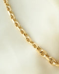 Biiiig Heavy Dream Chain W Graduated Anchor Danish Vintage 14K Gold