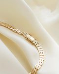 Magical Rare Baby Brick Link Necklace 14K Gold 1970s