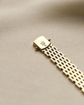 Beautiful Vintage Brick Link Bracelet 14K Gold 1960s