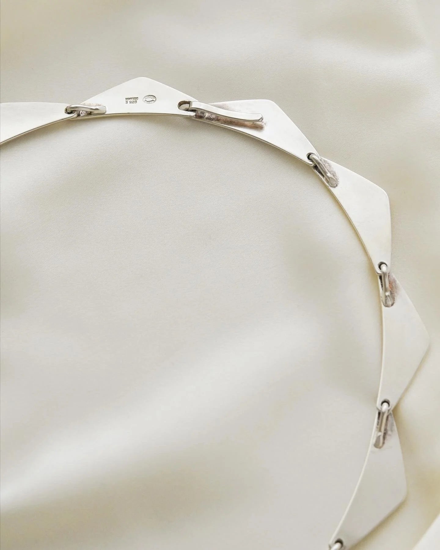 Sublime Danish Vintage Georg Jensen Necklace Silver 1960