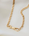 Rare 17 Inches Antique Watch Chain w Dog Clip 18K Gold 1934