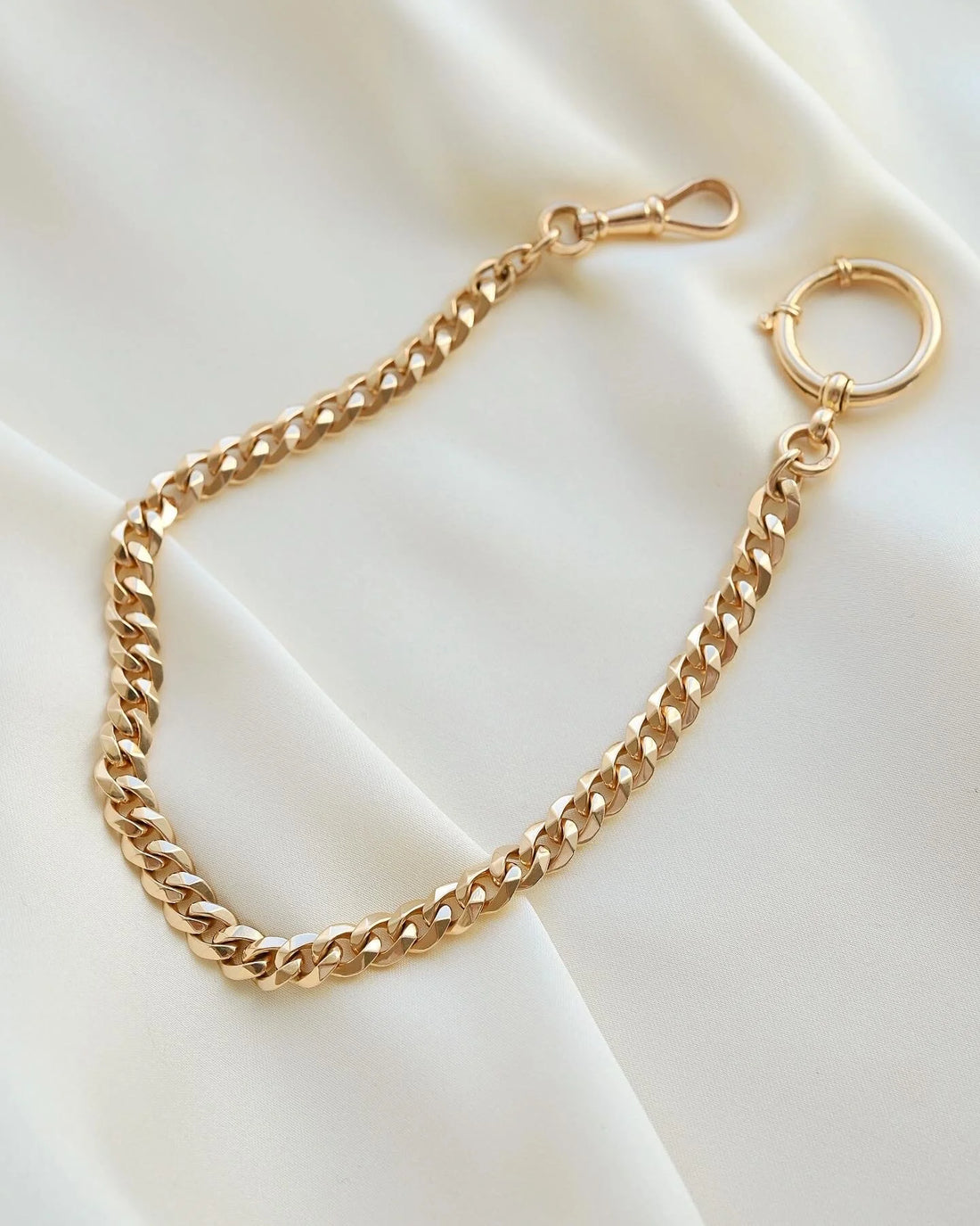 Sublime Antique Swedish Dream Watch Chain 18K Gold 1918