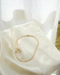 Amazing 30 Grams Brick Link Necklace 14K Gold
