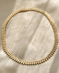 Fancy Link Vintage Necklace 14K 1970s