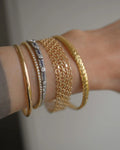 High Carat Glimmer Bangle 21K Gold 1970