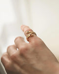 Antique Serpent Ring Garnet and Diamond 18K Gold 1923
