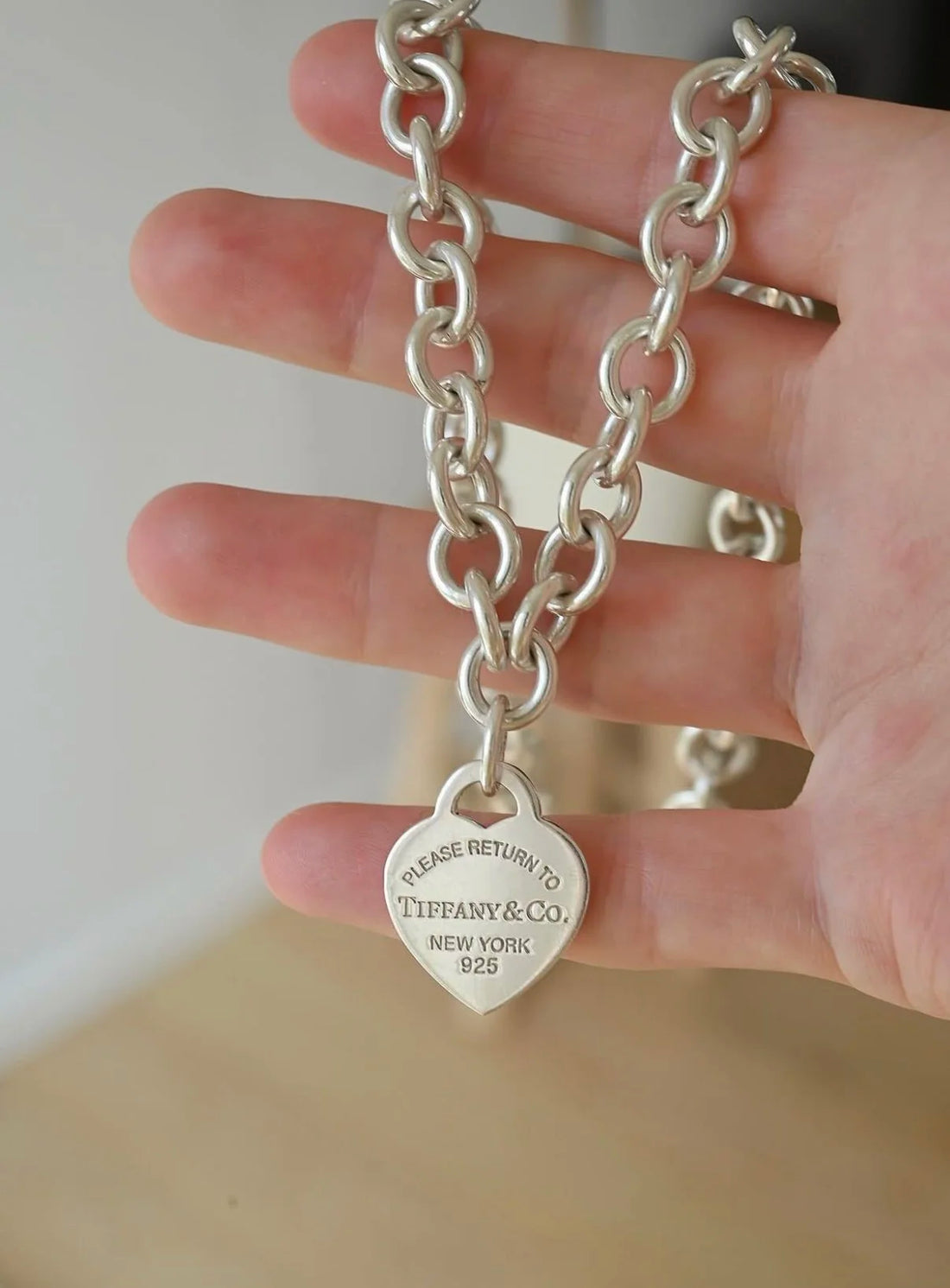 The Iconic Vintage Heart Tag Necklace Tiffany & Co. Sterling Silver