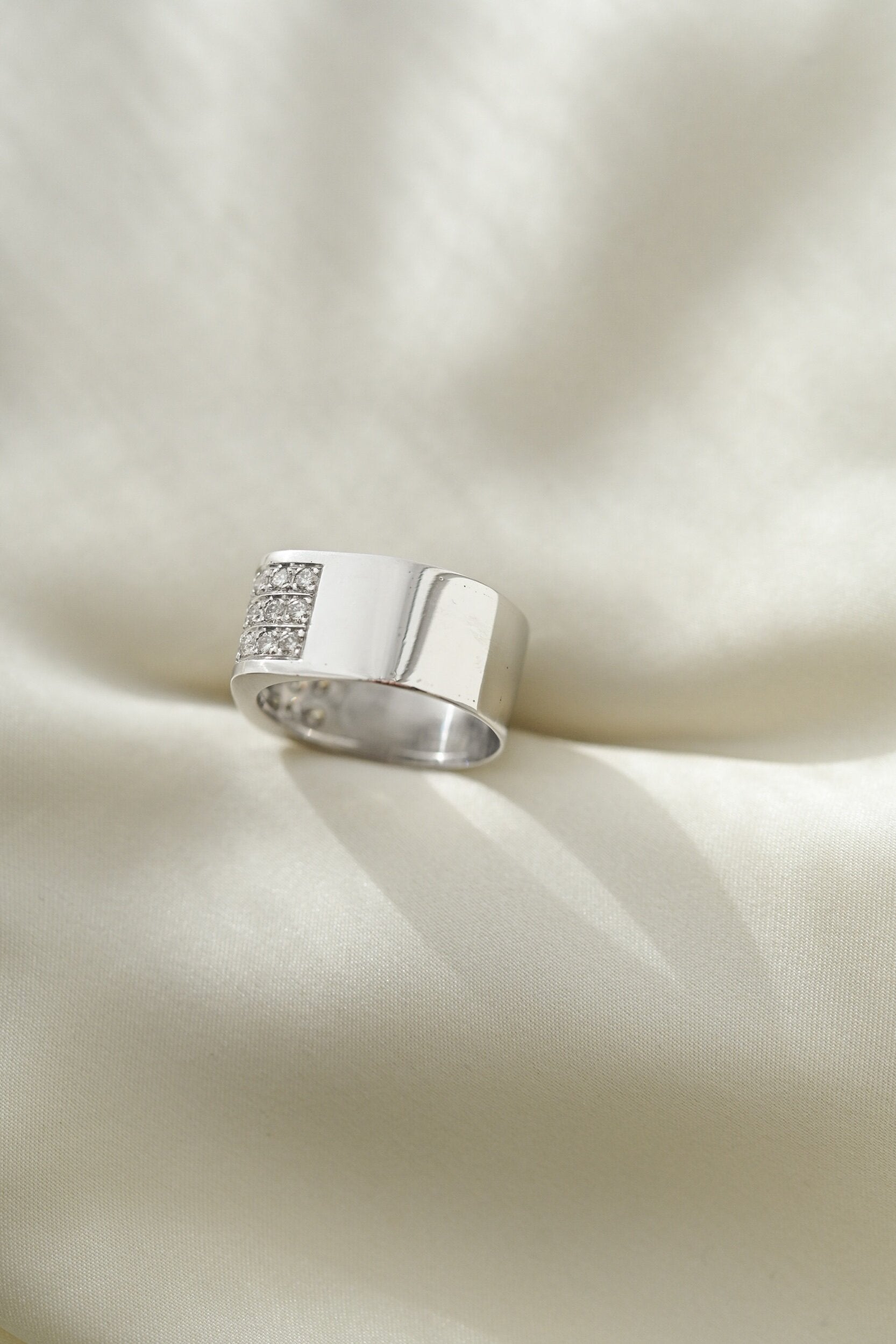 Vintage Diamond Ring by Lennart Abrahamson 18K Gold 1975