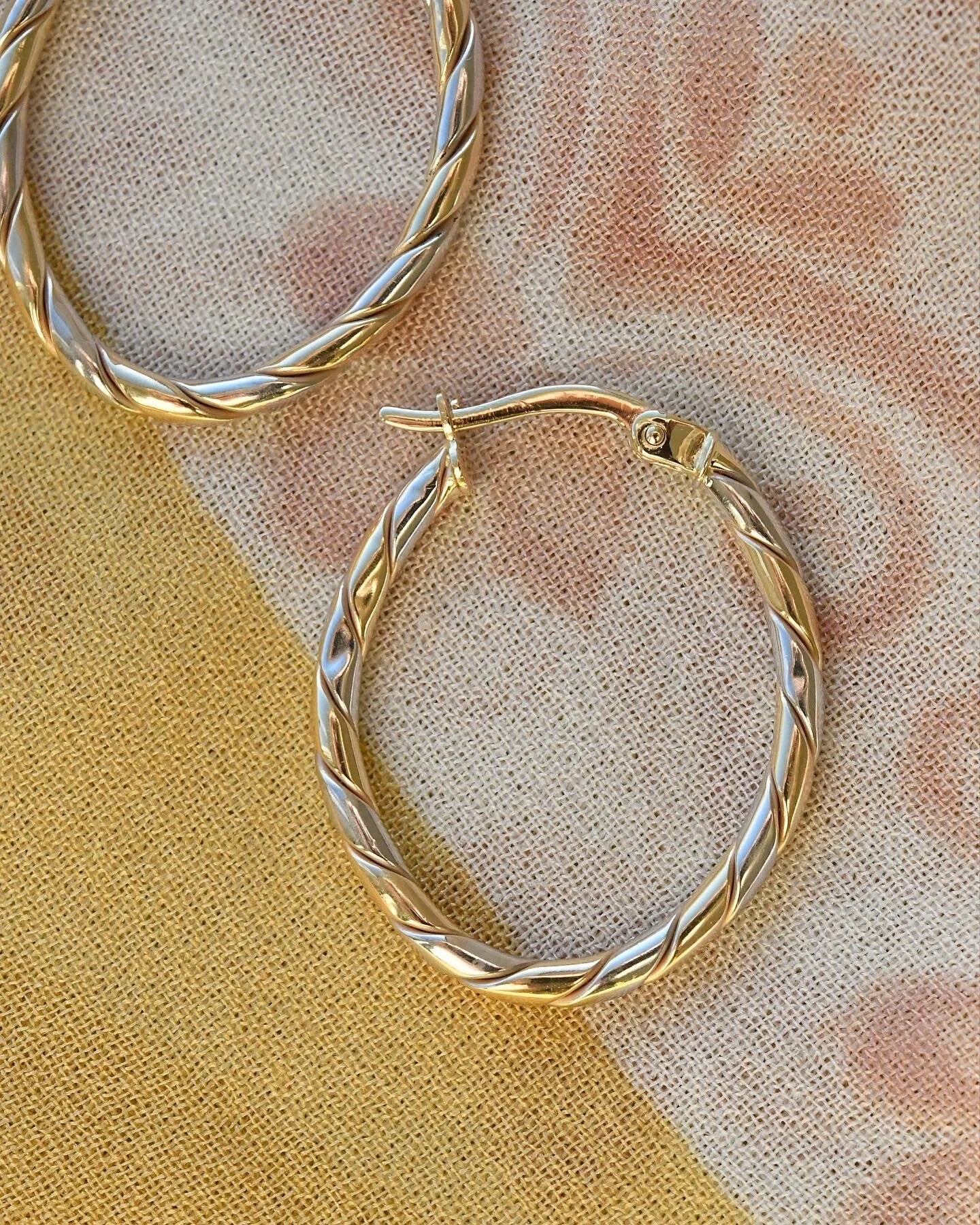 Gorg Twisted Hoops 14K Gold
