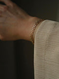 Beautiful Star Link Bracelet Swedish Vintage 18K Gold 1960s.