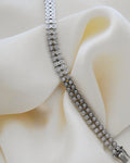 From My Personal Collection! Double Row Tennis Bracelet Bezelset Diamonds 2.10 Carat 18K White Gold 2002