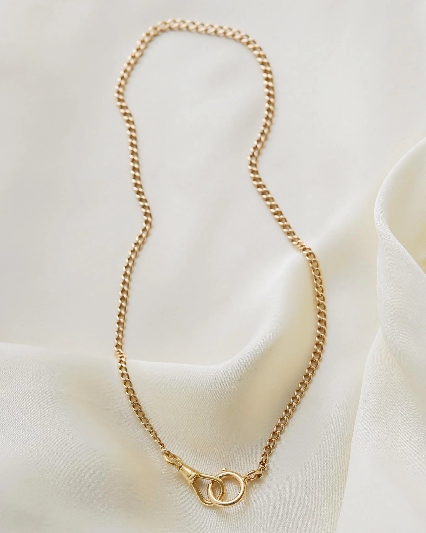 Rare Long 15.75 Inches Watch Chain 18K Gold Beg. 1900s