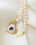 Pearl Dream Choker with Amethyst, Mother of Pearl and 18K Gold
