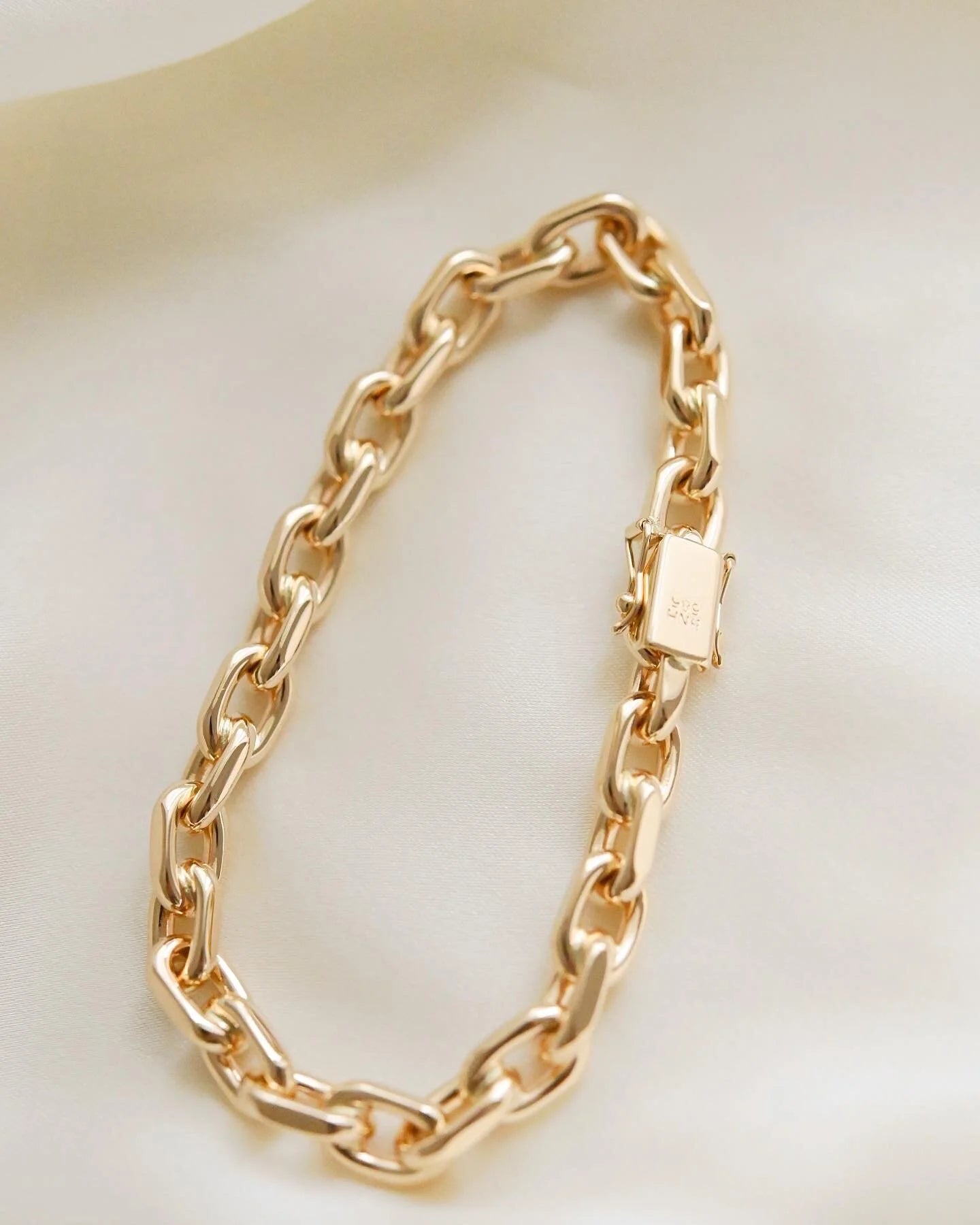 Big Fat Biker Link Bracelet Danish Vintage 38 Grams 14K Gold
