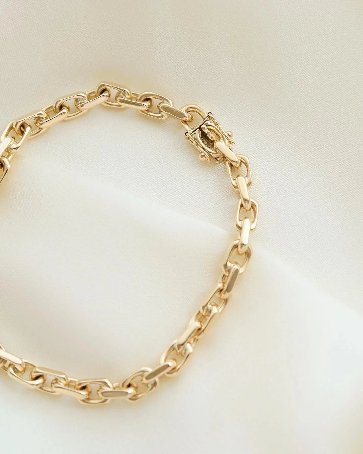 Beautiful Link Bracelet By Svend Glymers 14K Gold Mid Century