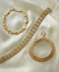 Glowing Swedish X Link Bracelet 18K Gold 1962