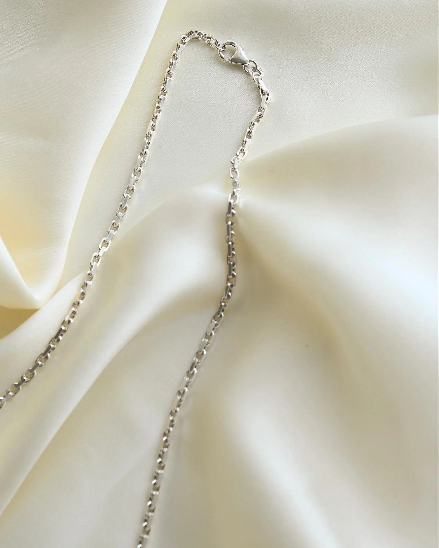Super Pretty Long Anchor Link Chain Sterling Silver