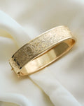 Divine Engraved Bangle 18K Gold 1932