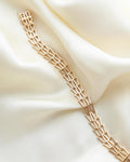 Sublime Swedish V Link Bracelet 18K Gold 1966