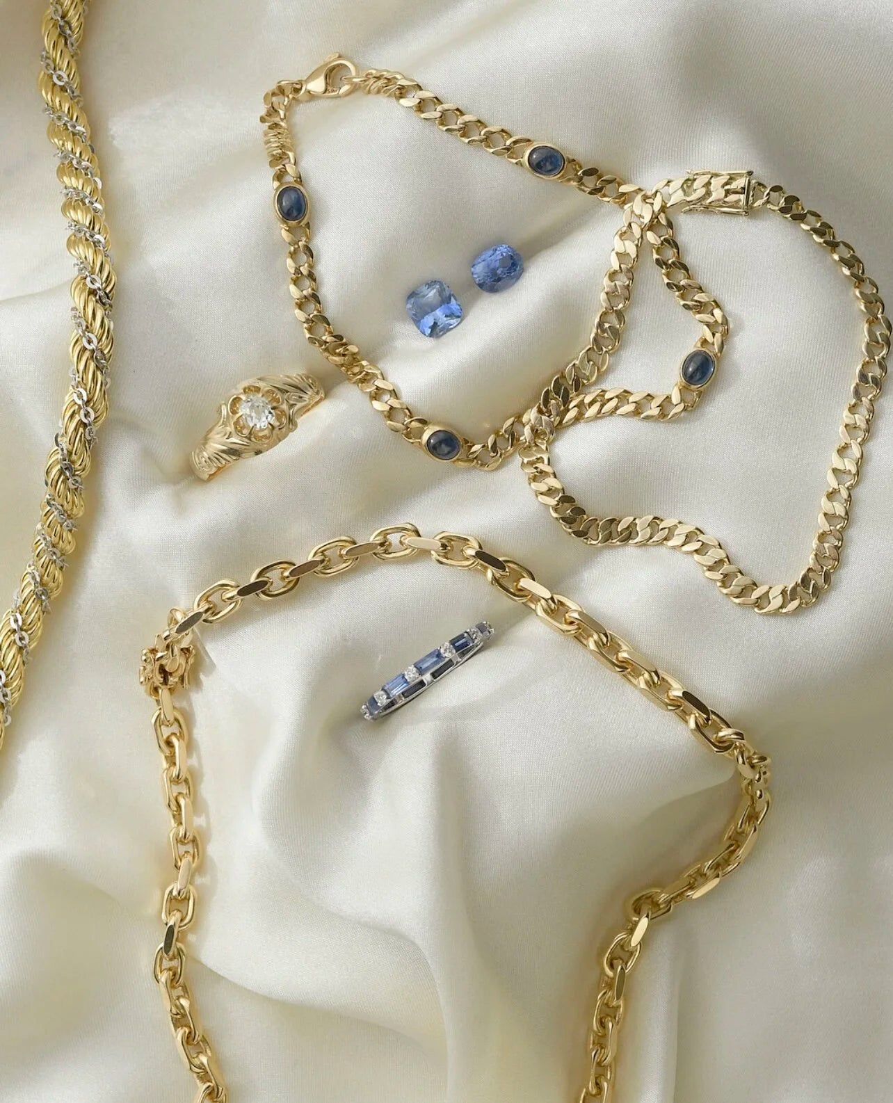 Vintage Curb Chain in 14K Gold 1970s