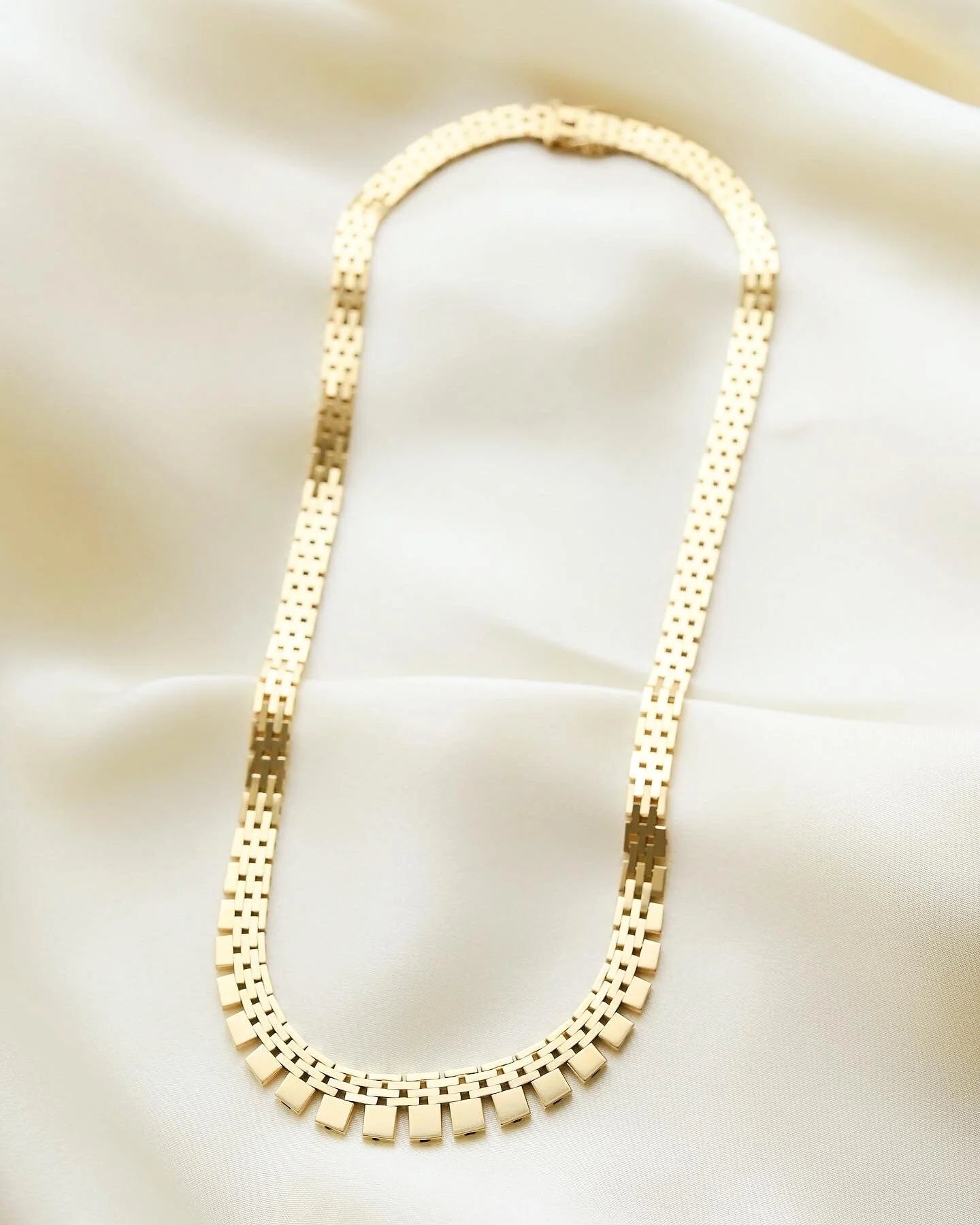 Sexy Cleopatra Danish Vintage Necklace 14K Gold 1960s
