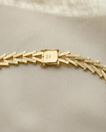 Absolutely RARE and Stunning Jumbo Geneva Link Necklace 14K Gold 1960s