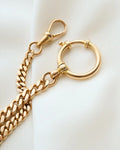 Extraordinary Chunky 23 Grams Antique Watch Chain Bracelet 18K+ Carat Beg. 1900s