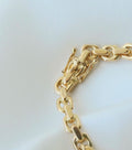 Amazing Flat Biker Link Bracelet 18K Gold Sweden 1948