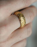 Fabulous Edwardian Wedding Band 18K Gold 1902