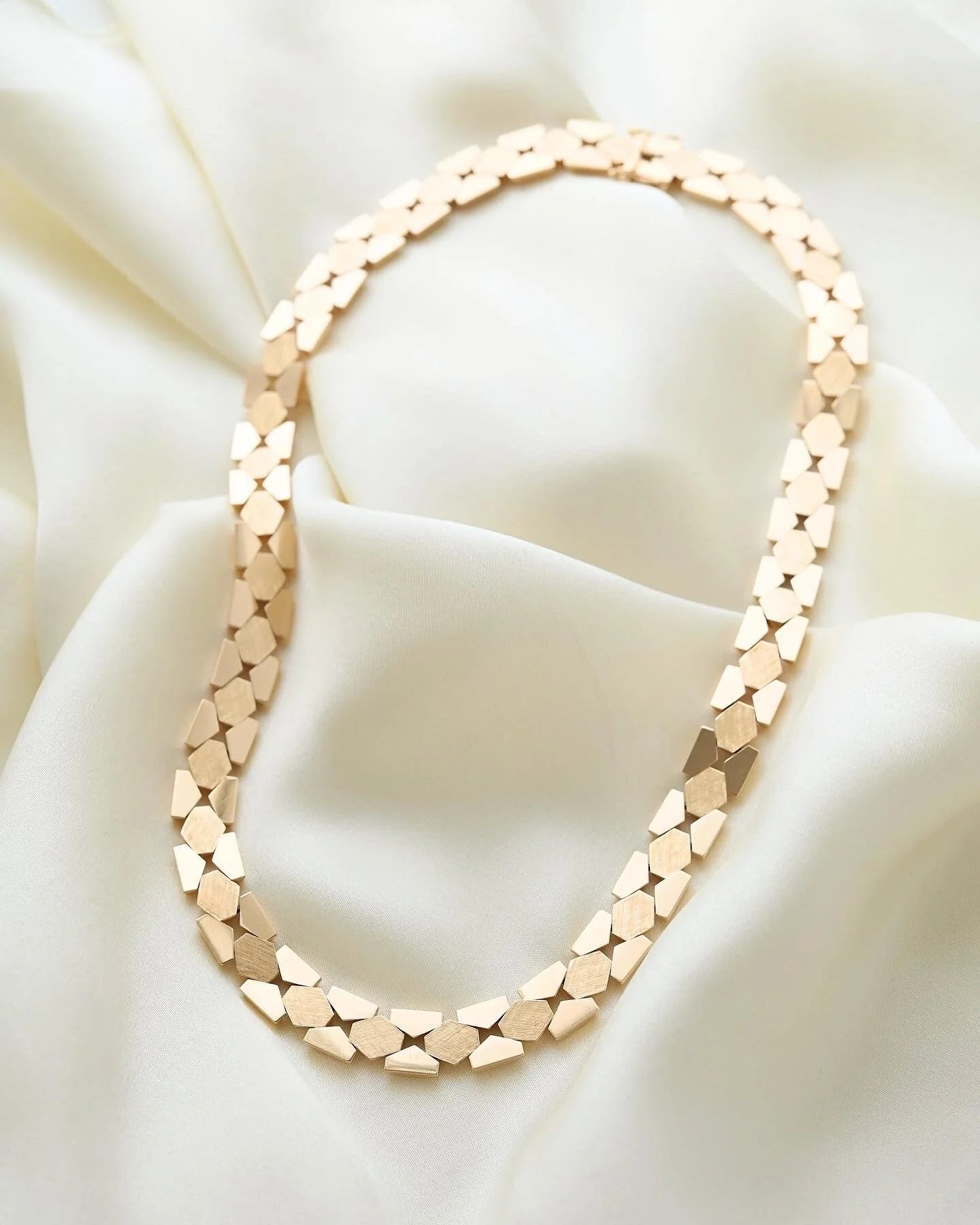 Incredible Beautiful Rare Danish Vintage Necklace 14K Gold